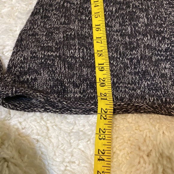 CALVIN KLEIN JEANS CARDIGAN SWEATER BLACK WHITE Flecks ONE Button Size … - Picture 12 of 14